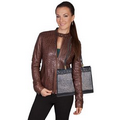 Tooled & Studded Bolero Leather Ladies' Handbag